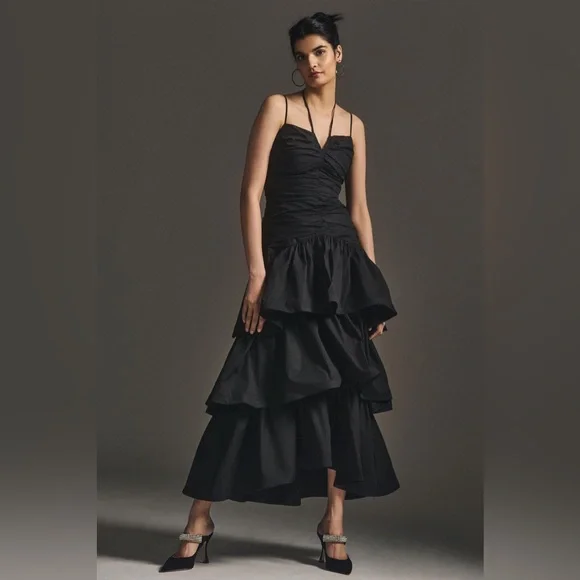 chinese dress ladies Aspen Ruffle Chiffon Dress main image 0